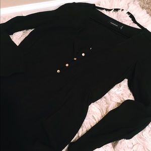 Black Long Sleeve Romper